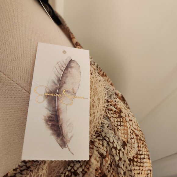 Jessica Simpson Snake Print Maxi Dress. NWT. Size Large - Picture 5 of 13